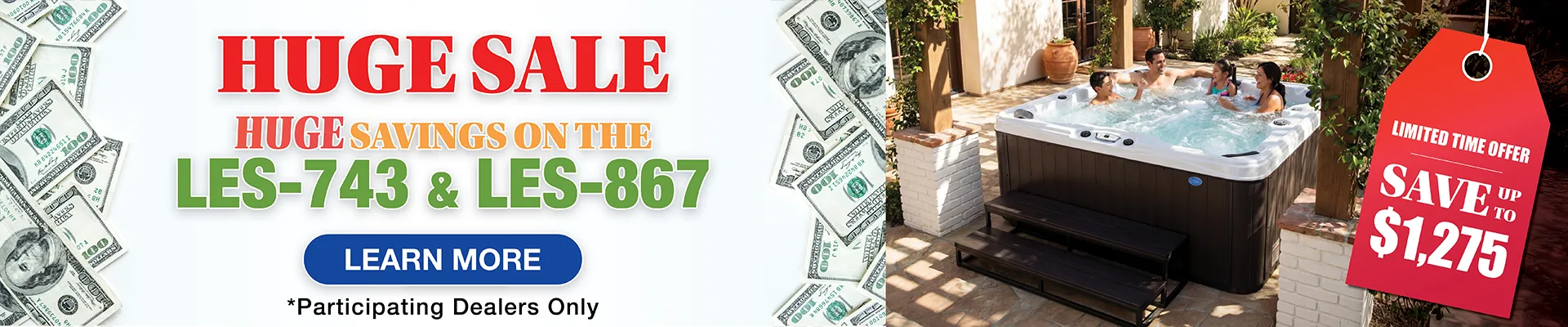 Calspas hot tub being used in a family setting - Racine